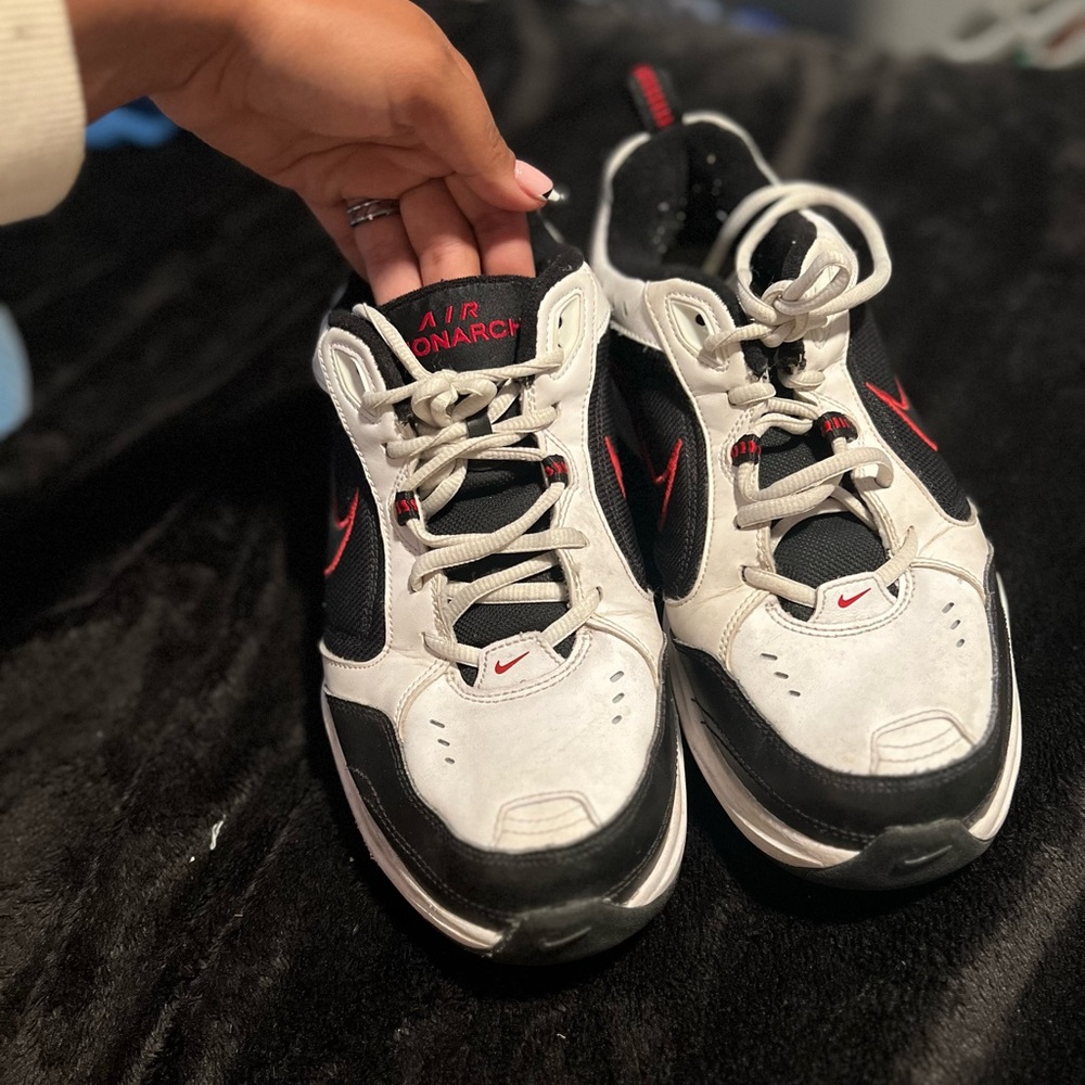 Nike Air Monarch IV Black and White Sneakers
